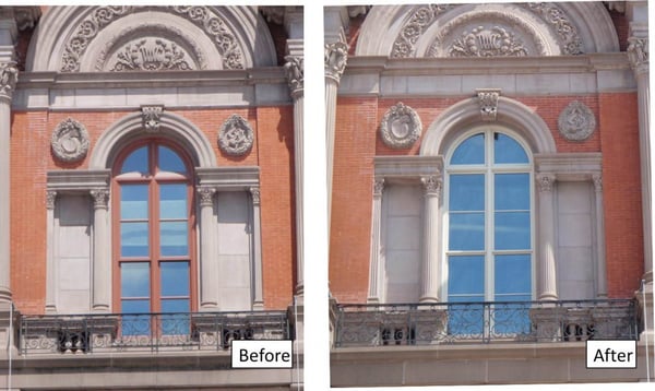 Renwick window before after