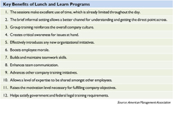 Maximize Your Time with Lunch and Learn Programs